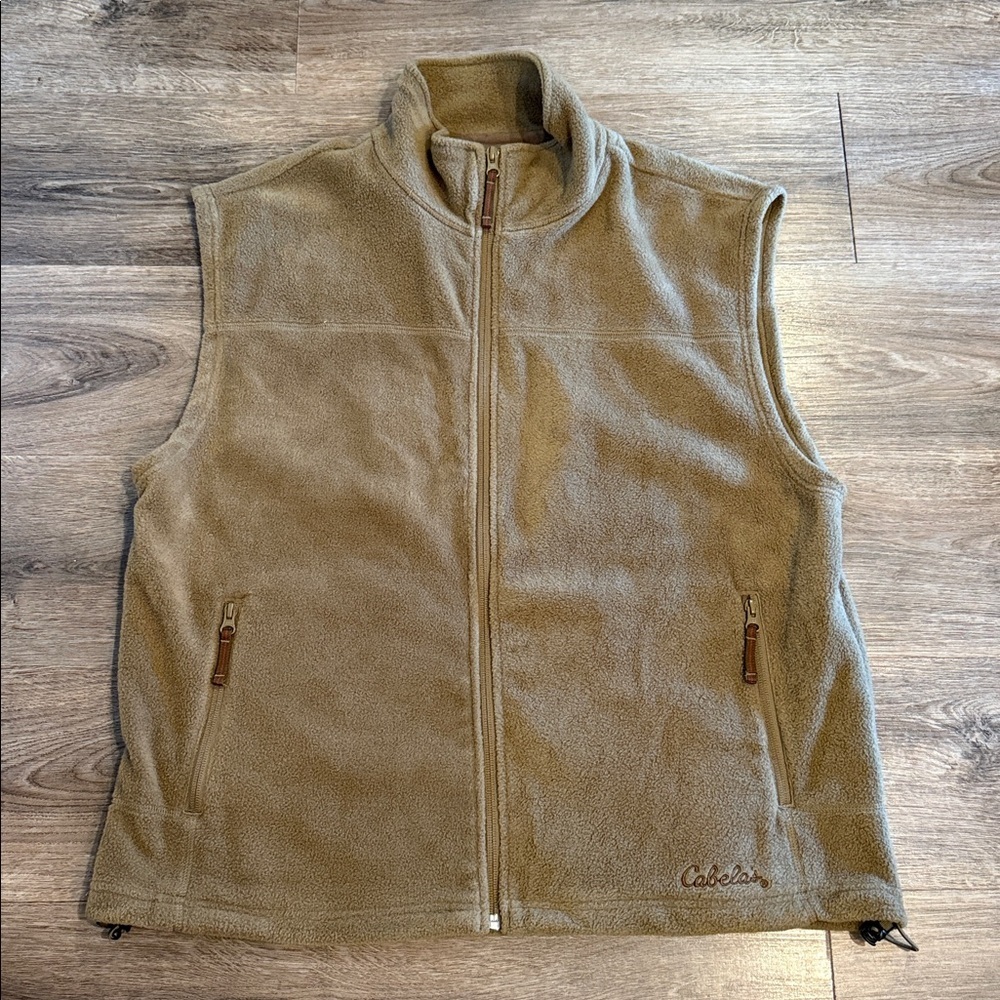 Cabela's Green Fleece Vest Size L